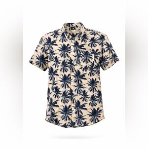 LRG Lifted Research Group Men’s Button Up Hawaiian Tropical Shirt Sz L K…​​